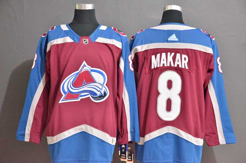 Avalanche 8 Cale Makar Blue Red Adidas Jersey,We sell and wholesale Avalanche 8 Cale Makar Blue Red Adidas Jersey on line form chian!